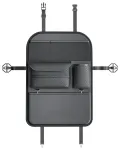 Car organizer for front seats with compartments D03 black