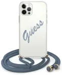 Guess GUHCP12MCRTVSBL iPhone 12|12 Pro 6,1" sinine hardcase Script Vintage