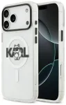 Karl Lagerfeld IML Choupette Sketch Logo telefoni&uuml;mbris MagSafe toega iPhone 17 Pro jaoks, l&auml;bipaistev