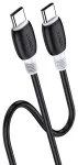 iKaku KSC-951 PD60W kiirlaadimis- ja andmekaabel Type-C kuni Type-C Black