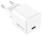 Forever TC-08-30C v&otilde;rgulaadija | 30W | GaN, PD, QC | USB-C | valge