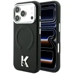 Karl Lagerfeld Grained Elongated Logo telefoni &uuml;mbris MagSafe toega iPhone 18 Pro Max | iPhone 17 Pro Max must