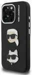 Karl Lagerfeld Grained PU K&CH Heads telefoni&uuml;mbris mudelile iPhone 16 Pro, must