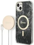 Guess GUBPP14SHMEACSK Marble telefoni &uuml;mbris MagSafe toega iPhone 14 | iPhone 15 | iPhone 13 must