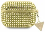 Guess GUAPHDGTPD AirPods Pro cover złoty|gold Rhinestone Triangle Charm