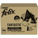 Purina Felix pardi-, veise-, lamba- ja kanalihaga, 120x85 g