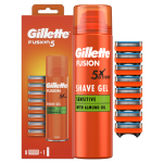 Gillette Fusion5 8 tk + Fusion geel 200ml