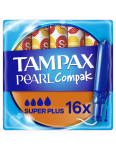 TAMPAX Compak Pearl Super Plus Tampoonid Aplikaatoriga, 16 tk