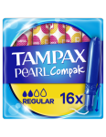 TAMPAX Compak Pearl Regular Tampoonid Aplikaatoriga, 16 tk