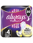 ALWAYS Platinum Secure Night Size 4 H&uuml;gieenisidemed Tiibadega, 20 tk