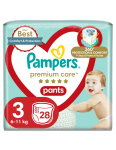 PAMPERS Premium Care Pants P&uuml;ksm&auml;hkmed, Suurus 3 (6-11kg) 28tk