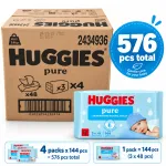 Huggies Pure niisked salvr&auml;tikud 576tk