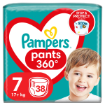 PAMPERS Pants P&uuml;ksm&auml;hkmed, Suurus 7 (17+kg), 38 M&auml;het