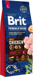 BRIT Premium koeratoit suurtele t&auml;iskasvanud koertele, Kana 15kg