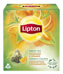 Lipton Green Tea Mandarin & Orange mandariini- ja apelsinimaitseline aromatiseeritud roheline tee teekottides 36 g (20 tk.)