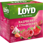 Loyd Raspberry & Strawberry vaarika- ja maasikamaitseline aromatiseeritud puuviljatee teekotikestes 40 g (20 tk.)