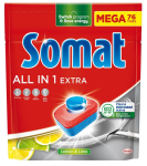Somat All In 1 Extra Lemon & Lime n&otilde;udepesumasina tabletid 76 tk.