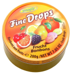 Woogie Fine Drops Frucht Bonbons puuviljamaitselised pulgakommid 200 g