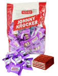 Roshen Johnny Krocker vahvlid piimamaitselise t&auml;idisega (violet) 1 kg