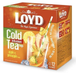 Loyd Cold Infusion Tea Apple & Pineapple k&uuml;lmas vees valmistatav maitsestatud taime- ja puuviljatee jook &otilde;una ja ananassi maitsega 30 g (12 tk)