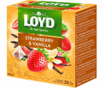 Loyd Strawberry & Vanilla aromatiseeritud puuviljatee jook maasika ja vanilje maitsega teekottides 40 g (20 tk.)