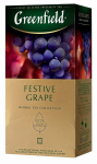 Greenfield Festive Grape tee jook viinamarja maitse ja aroomiga pakendites 50 g (25 tk)