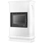 Brick fireplace ROMA (13 kW) White