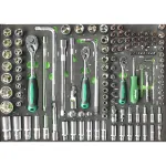 1 / 4 "+ 3 / 8" + 1 / 2 "Peakomplekt 127vnt". Salv
