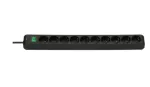 Eco- Line Extension 10-slot black 3m H05VV-F 3G1, 5, Brennenstuhl