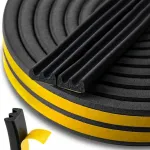 Lipni EPDM langų ir durų tarpinė E, 9 &times; 4 mm, 150 m, juoda KELTIN K02917C