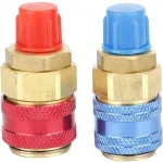 Kliimaseadme R134A pistikud (vask) 1 / 4 "v&auml;lise keermega 2vnt".