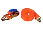Ratchet Tie Down Strap with J Hooks 8m/2T/35mm