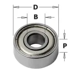 Sokkel B = 4,76mm D = 9,5mm P = 3,2mm, CMT