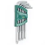 L-t&uuml;&uuml;pi kuusnurkne TORX v&otilde;tmekomplekt 9vnt. (T10-T50) avaga