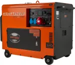 Diisel kolmefaasiline elektrigeneraator KRAFT & amp; DELE 7000W 12/230/400V (KD121 2K)