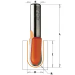 Fresa HM S = 8 D = 19 R = 9,5, CMT