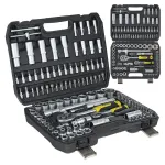 Galvučių ir priedų rinkinys 1/4&Prime; ir 1/2&Prime;, 108 vnt., CrV KELTIN K00098