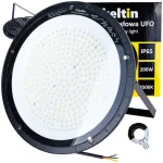 Pramoninis LED &scaron;viestuvas UFO 200 W, 24000 lm, 4500 K, IP65 KELTIN K02075