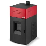 Veeringiga pelletpliit BLIST SAHARA (17.5-21 kW) Punane SAHARA 21