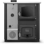 Veekontuuriga pliit TEMY PRO (12 kW) Vasak Must