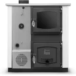 Veekontuuriga pliit TEMY PRO (12 kW) Vasak Valge