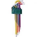 L-t&uuml;&uuml;pi kuuskantne keskkond, v&otilde;tmekomplekt 9vnt. (v&auml;rv) (1.5-10mm)