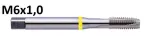 M6x1, 0 HSS-E vorm B aukude M6x1mm jaoks, ekstrakt