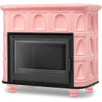 Tellistest kamin FLORENCE (13 kW) Roosa