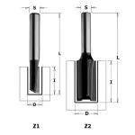 Fresa S = 8mm, D = 6mm, CMT