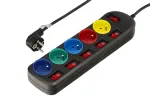 3 m pikk elektripikendusjuhe 5 pistikupesaga KD4001-CZ