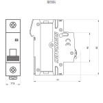 SCHRACK AM617120-- &mdash; Miniature Circuit Breaker AMPARO 6kA, C 20A, 1P