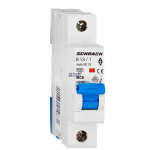 SCHRACK AM618113-- &mdash; Miniature Circuit Breaker AMPARO 6kA, B 13A, 1P