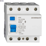SCHRACK AR056103-- &mdash; Residual Current Circuit Breaker AMPARO 10kA, 63A, 4P, 30mA, A