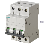 Siemens 5SL6310-6 &mdash; Miniature circuit breaker 400 V 6 kA, 3-pole, B, 10 A